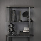 Latern päikeseenergial töötav - Must - 14x32,5cm