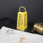 Latern päikeseenergial töötav - Kollane - 14x32,5cm