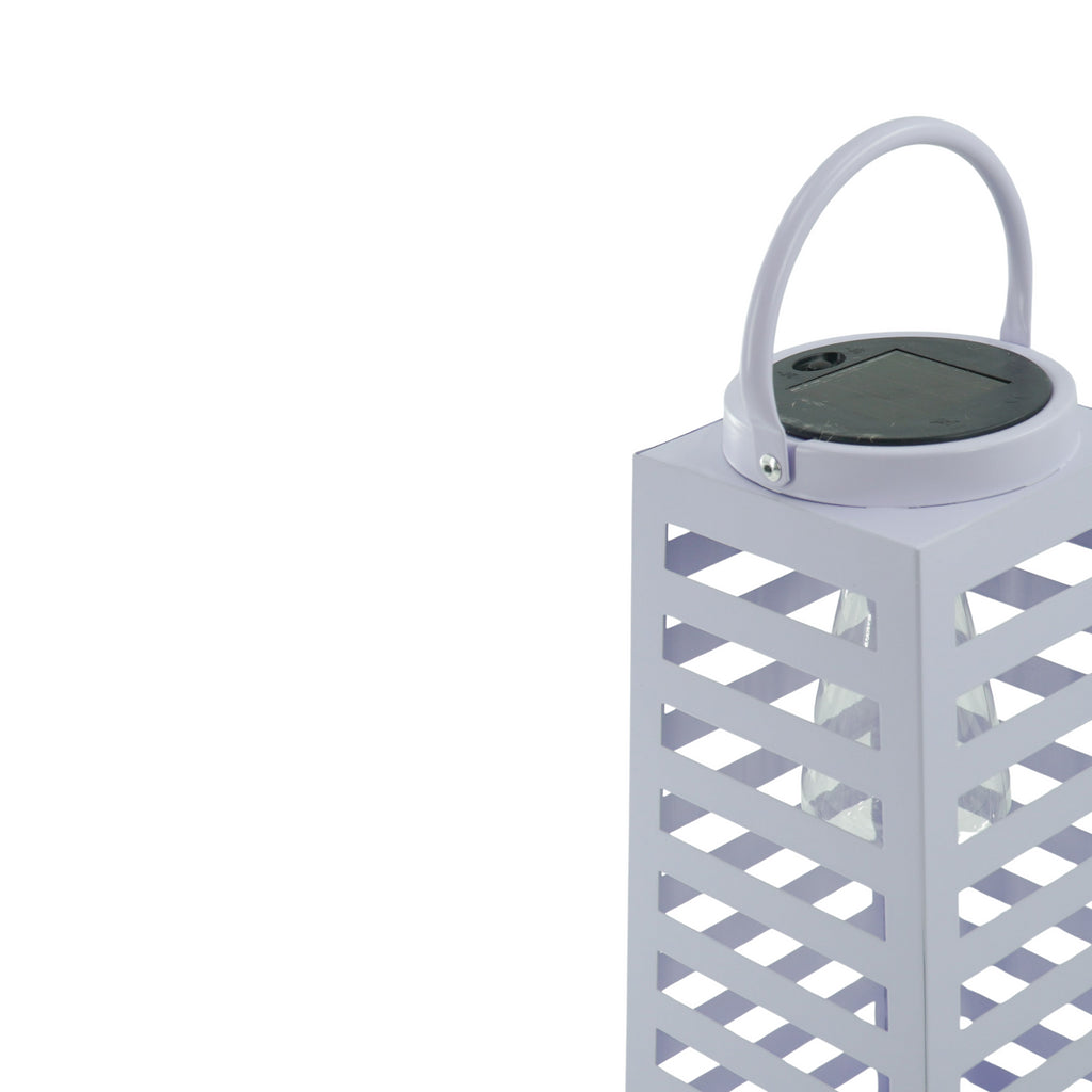 Latern päikeseenergial töötav - Lila - 14x32,5cm