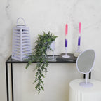 Latern päikeseenergial töötav - Lila - 14x32,5cm