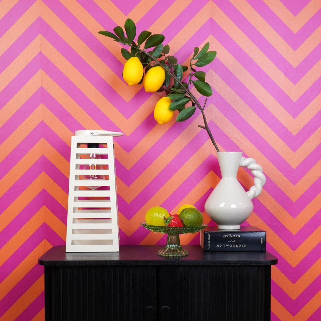 Latern päikeseenergial töötav - Liivatooni - 14x32,5cm