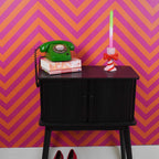 Triibud&Lipsud - Roosa/Punane - 9x8x14cm