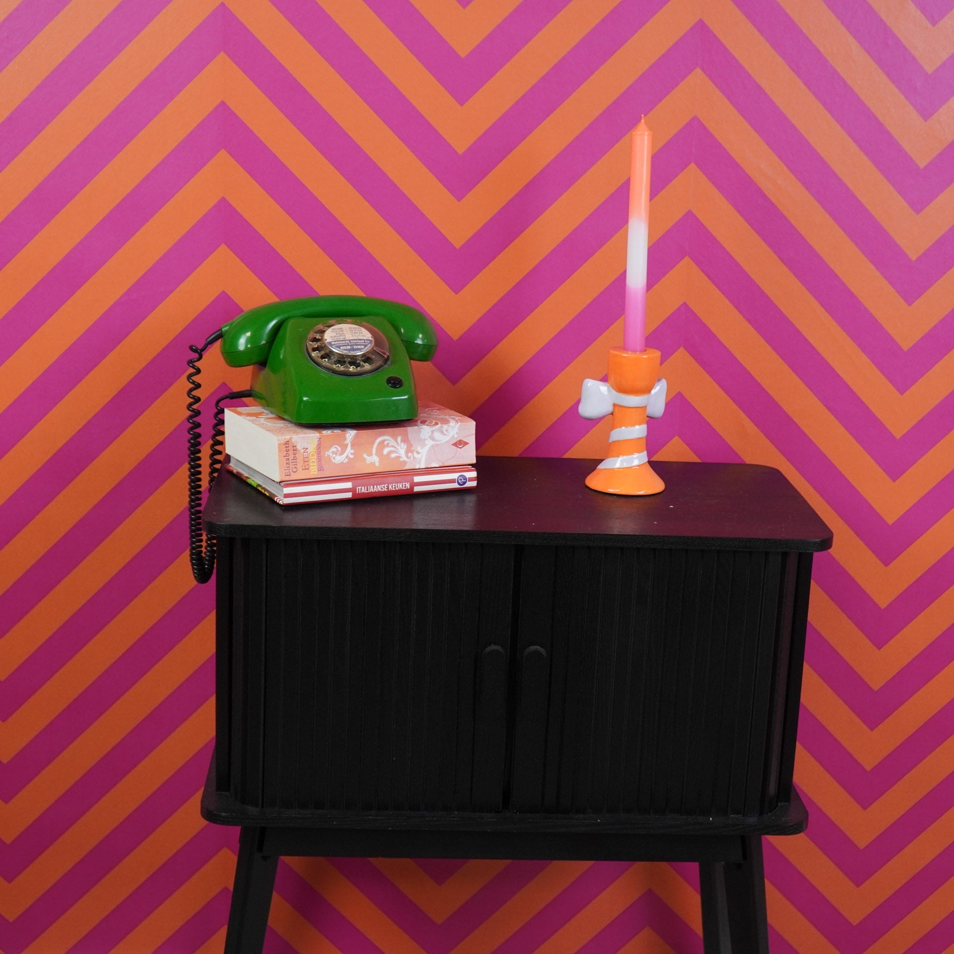 Triibud&Lipsud - Oranž/Lilla - 9x8x14cm