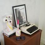 Vahukomm - Kollane/Roosa/Valge - 8,5x8,5x9cm