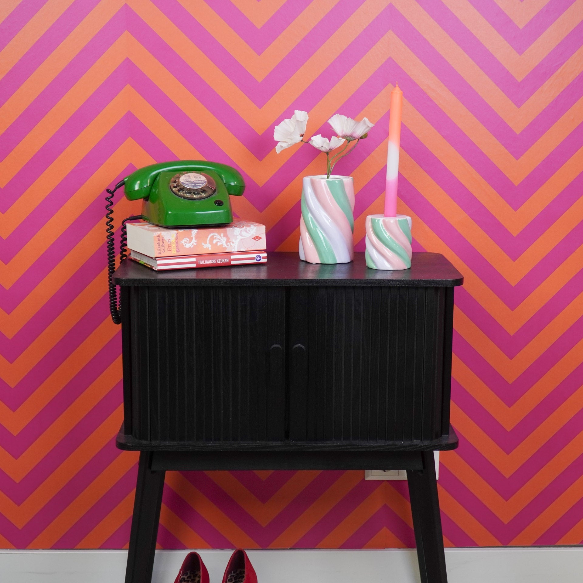 Vahukomm - Roosa/Mündihall/Lilla - 10x10x15cm