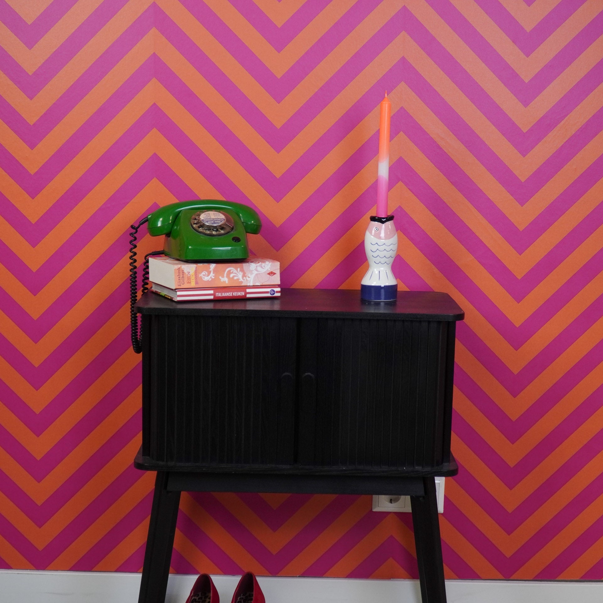 Kala - Sinine/Valge/Roosa - 7x7x16,5cm