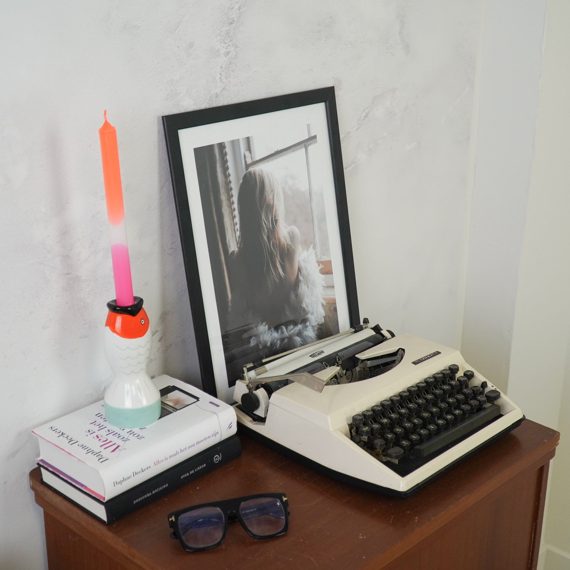 Kala - Piparmünt/Valge/Oranž - 7x7x16,5cm