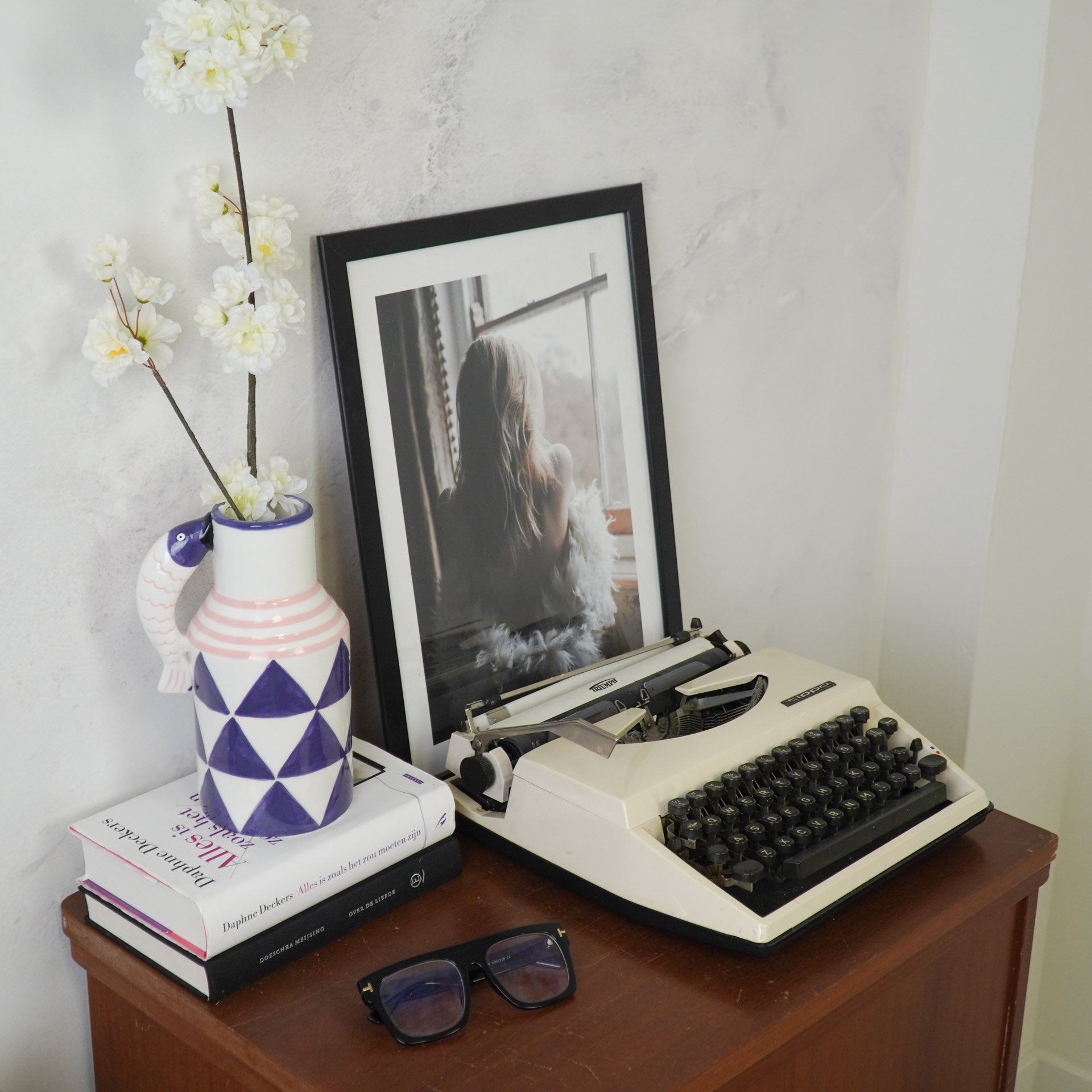 Kann Kalad - Sinine/Valge/Roosa - 14x11x21,5cm