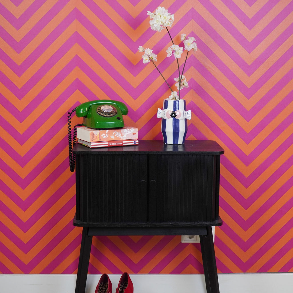 Lillevaas Kalad - Sinine/Valge/Roosa - 14x11,5x18,5cm