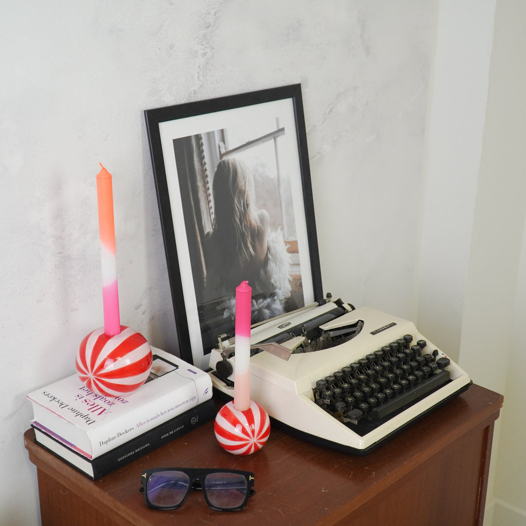 Candu Swirl - Punane/Roosa - 7x7x7cm