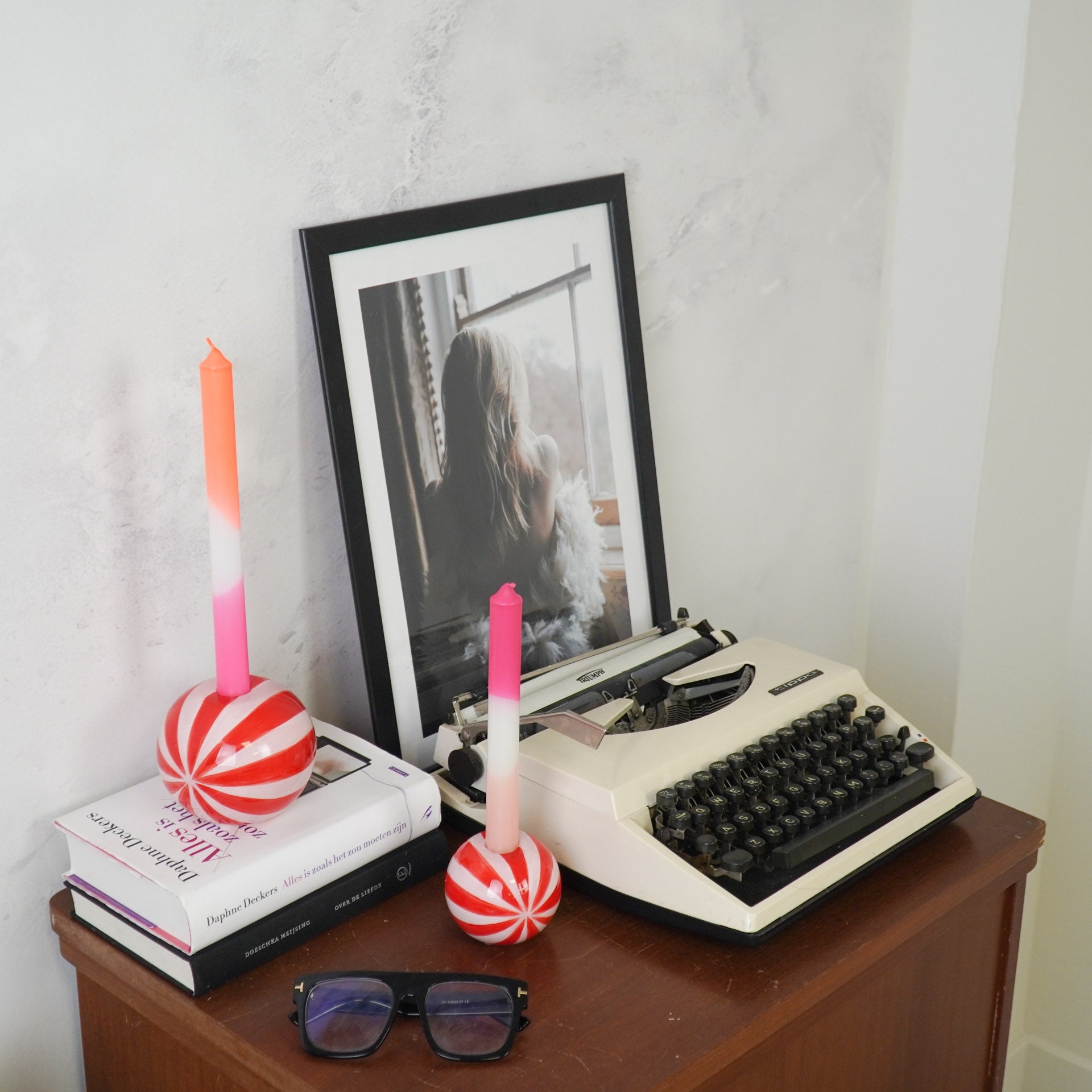 Swirl - Punane/Roosa - 10x10x10cm