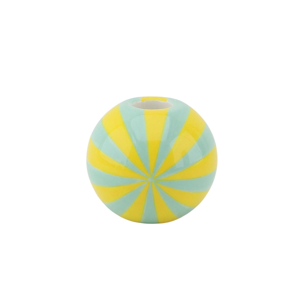 Swirl - Kollane/Mündiroheline - 10x10x10cm