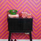 Dekoratiivpurk - Swirl - Punane/Roosa - 11x11x11,5cm