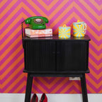 Deco Jar - Swirl -  Yellow/Mint - 11x11x11,5cm