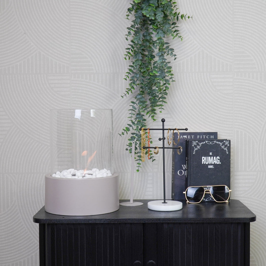 Lauakamin - hallikaspruun - 21x21x28cm