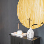 Peegel - kuldne klaas - 80x1x80cm