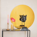 Peegel - kuldne klaas - 80x1x80cm